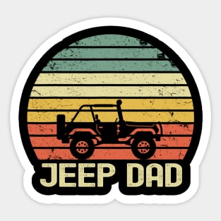 Jeep Dad Vintage Jeeps Sticker